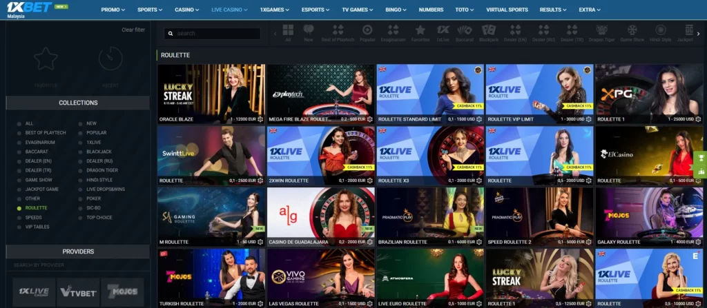 Live Games at 1xBet Philippines