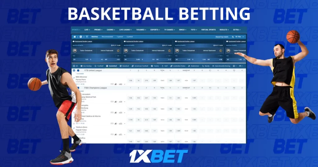 Live Basketball Betting at 1xBet